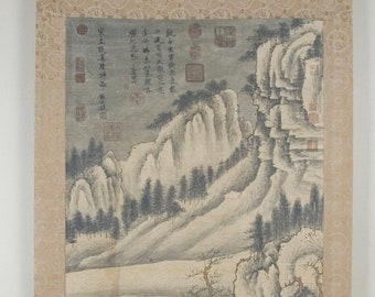 Chinese landscape scroll