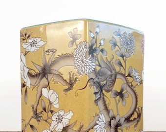 Chinese porcelain  Da Ya Zhai hexagonal dragon bitong