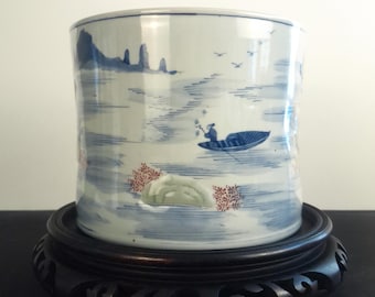 Chinese porcelain landscape bitong