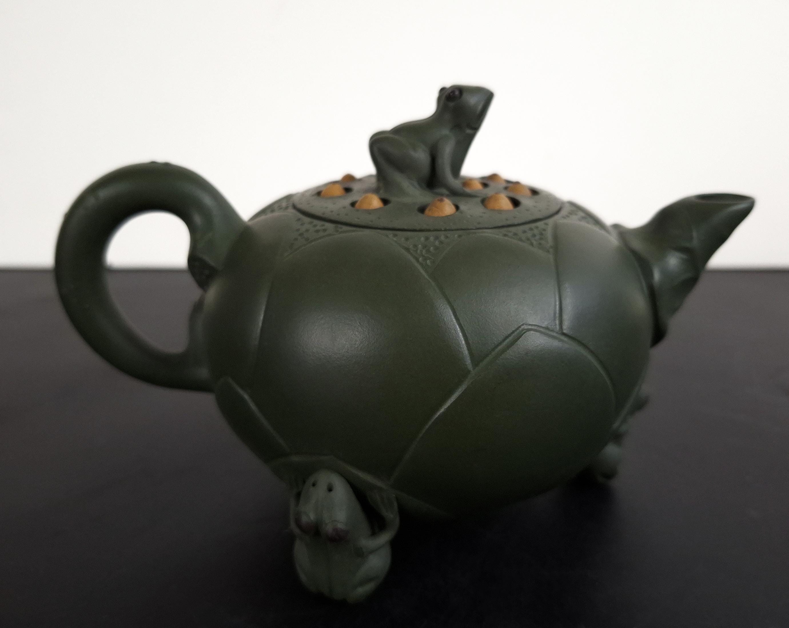 Chinese Yixing Zisha Lotus Flower Frogs Teapot - Etsy