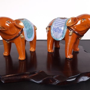 Chinese porcelain auspicious elephant pair