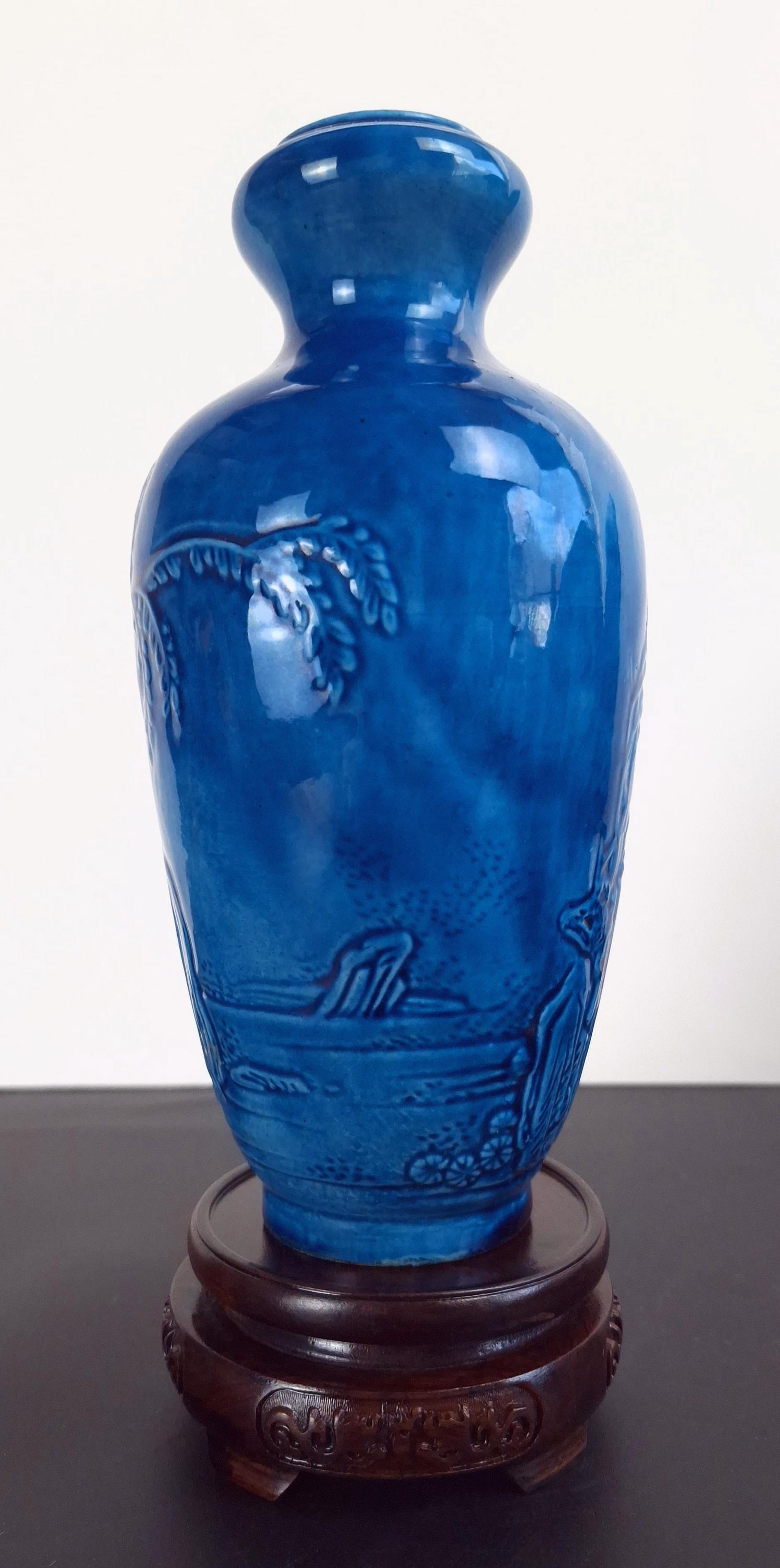 古代中国　磁器　花瓶 中国磁器の青陶磁器 - Etsy 日本