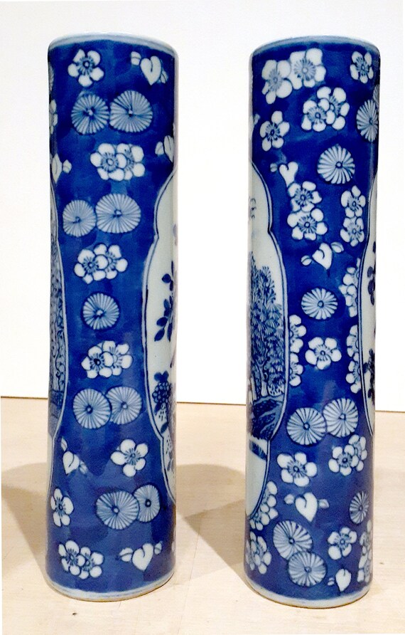 中国の磁器製花鳥陶器のペア - Etsy 日本