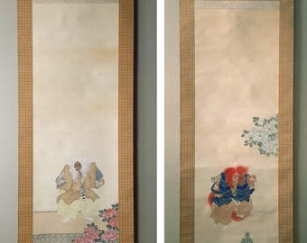 日本の能楽、釈迦牟獅子舞の巻物