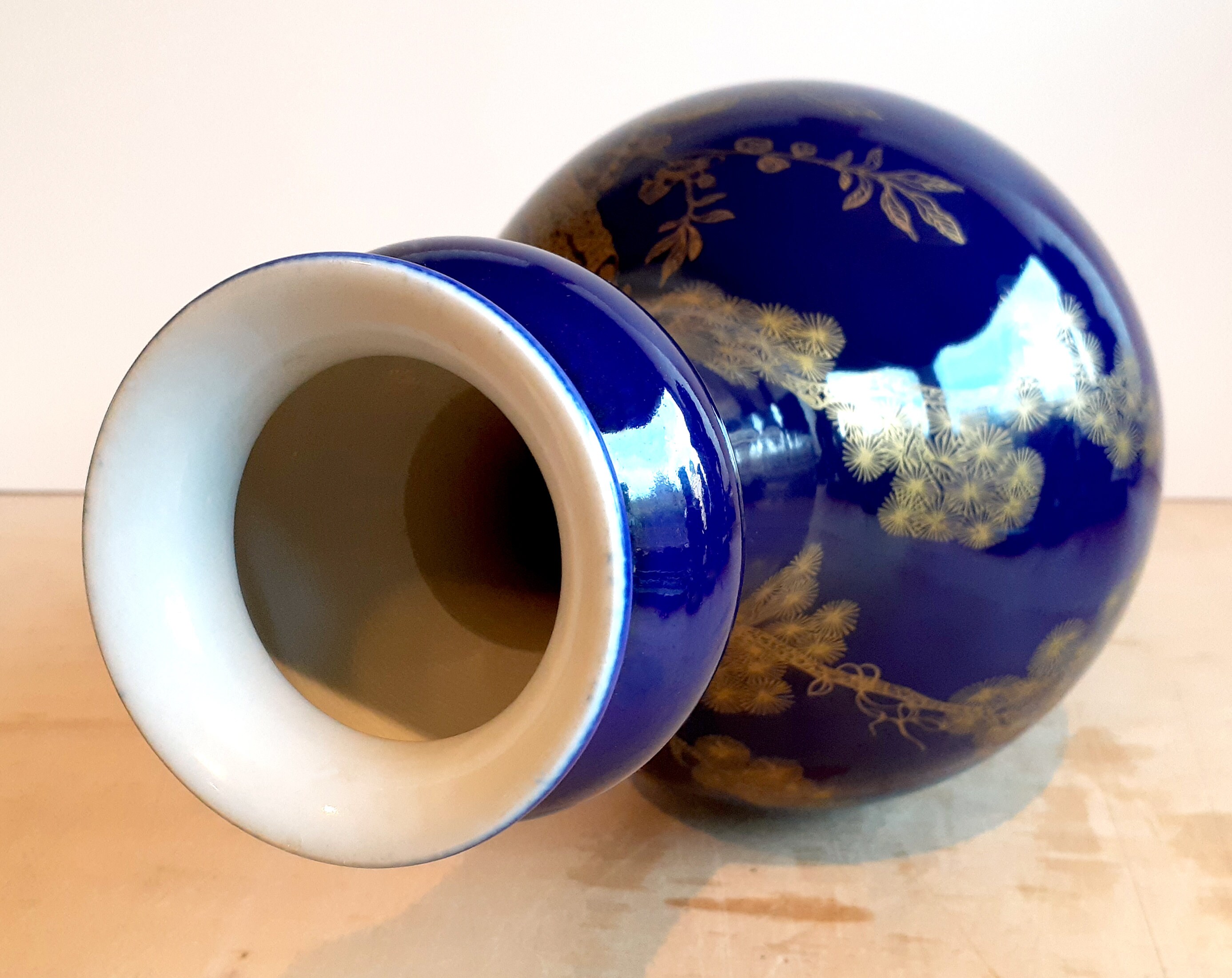 中国磁器のコバルトブルーの鶴の素頭平 - Etsy 日本
