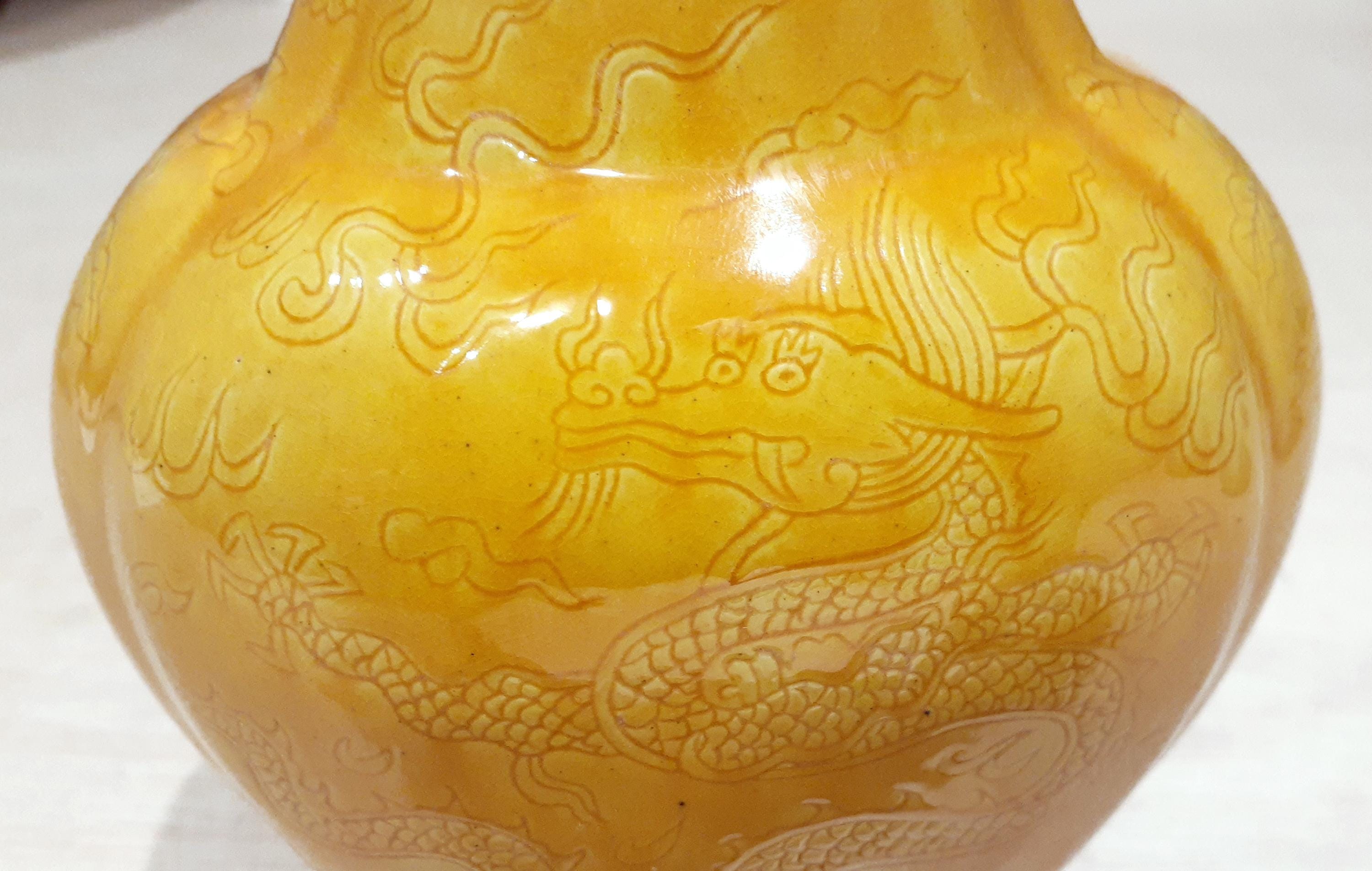 中国の磁器の龍の葉のある鳳微図 - Etsy 日本