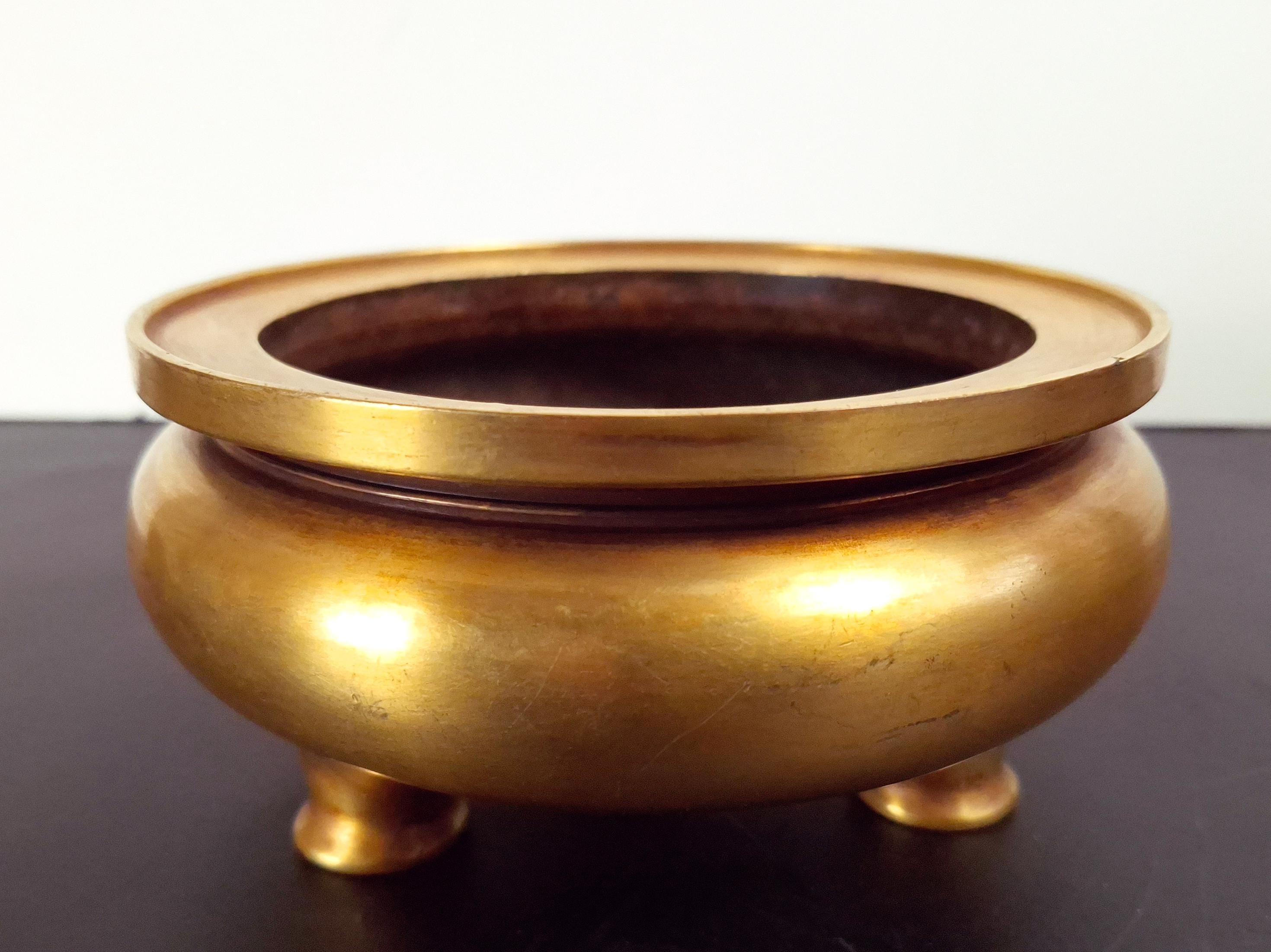 中国の金銅製三脚香炉 - Etsy 日本