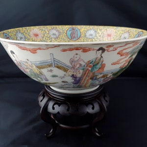 Chinese porcelain auspicious characters Qilin bowl