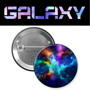 Galaxy Pinback Button