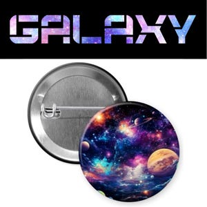 Galaxy Pinback Button