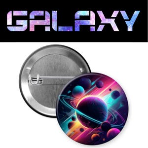 Galaxy Pinback Button