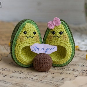 Avocado haakpatroon - ik ben zwanger Amigurumi gehaakt PDF-patroon, digitale PDF, Crafter cadeau volwassene, diy gehaakt speelgoed