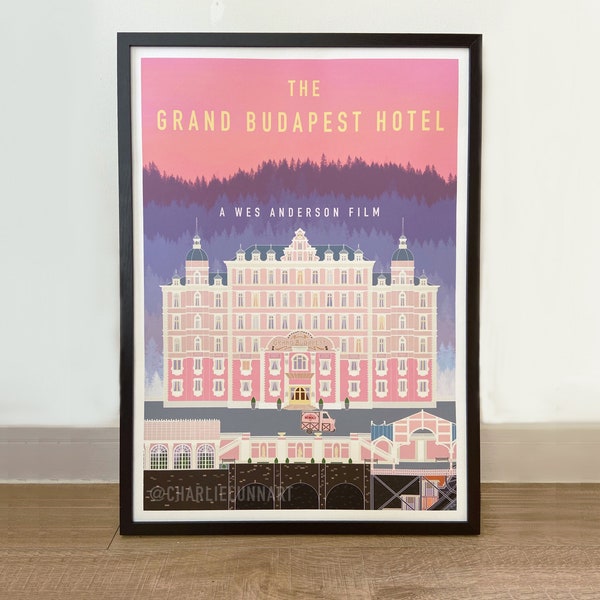 The Grand Budapest Hotel inspired Giclée Art Print