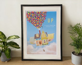 Up inspired Giclée Art Film Poster Print