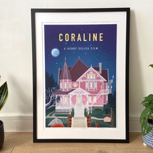 Coraline inspired Giclée Art Film Print
