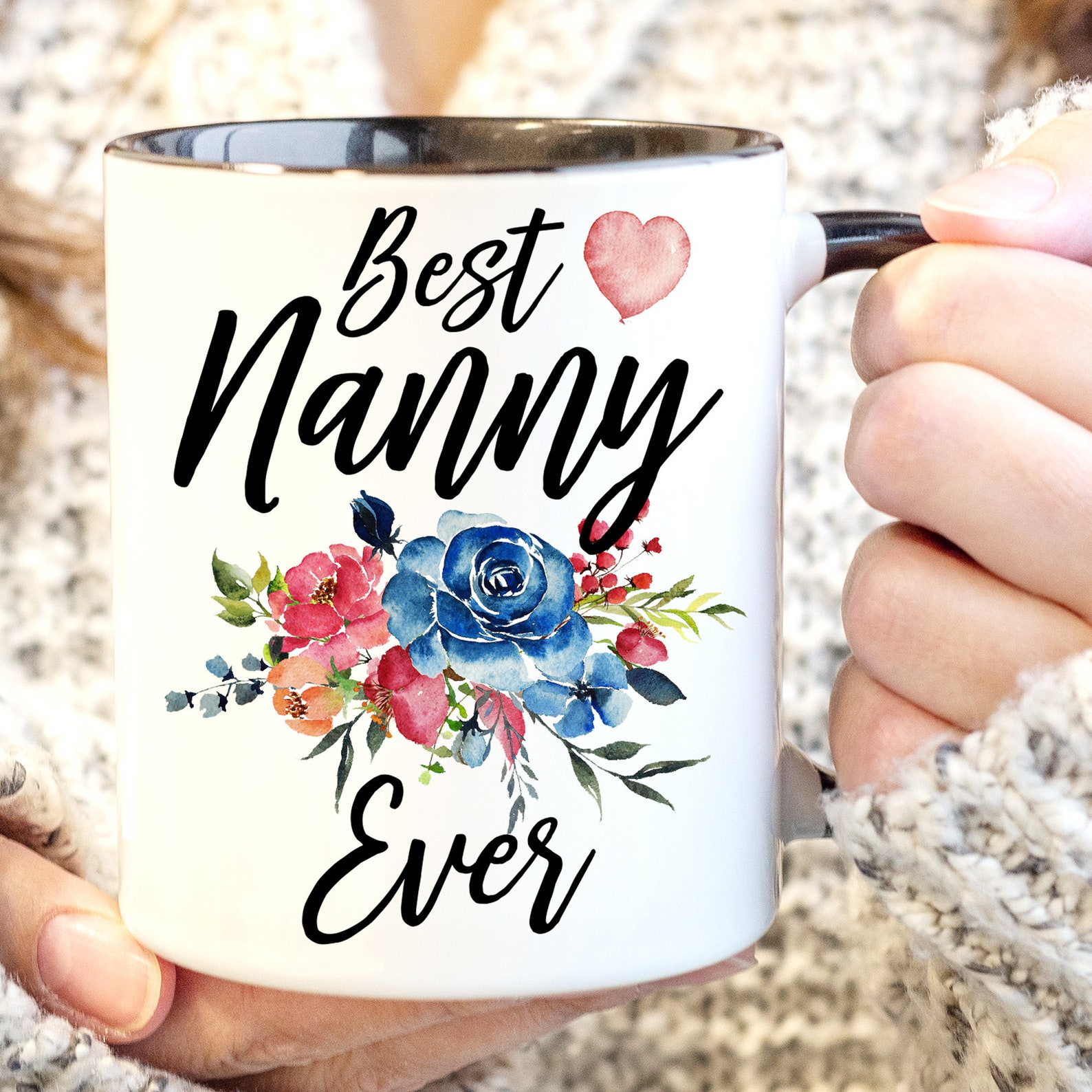 Best Nanny Ever Mug Gift for Nanny Nanny Mothers Day Gift Etsy