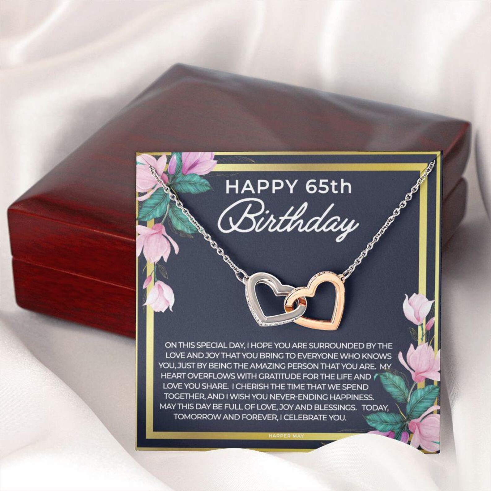 65th Birthday Necklace Turning 65 Years Old Birthday Gift | Etsy