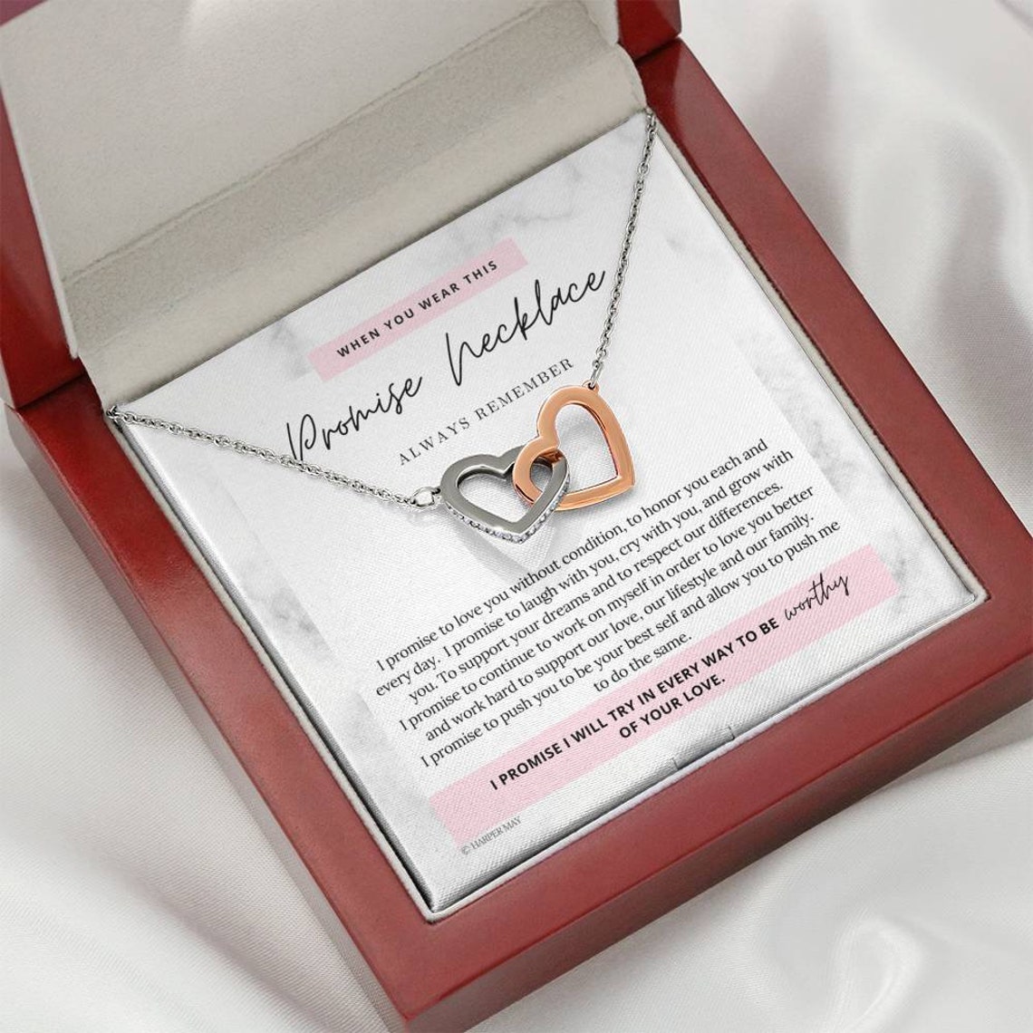 Promise Necklace for Girlfriend Gift from Boyfriend Promise Etsy