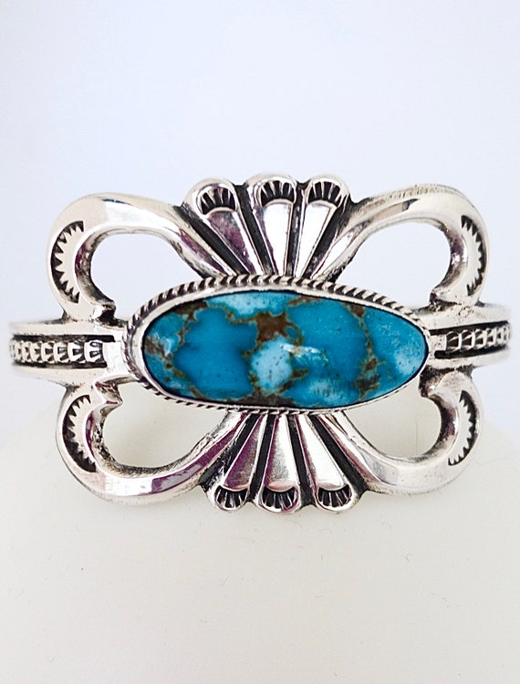 Native American Nocozari Turquoise Bracelet Cuff