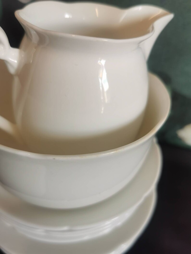 Simple but Elegant White Bone China Tea Set. Unbranded 20 Etsy