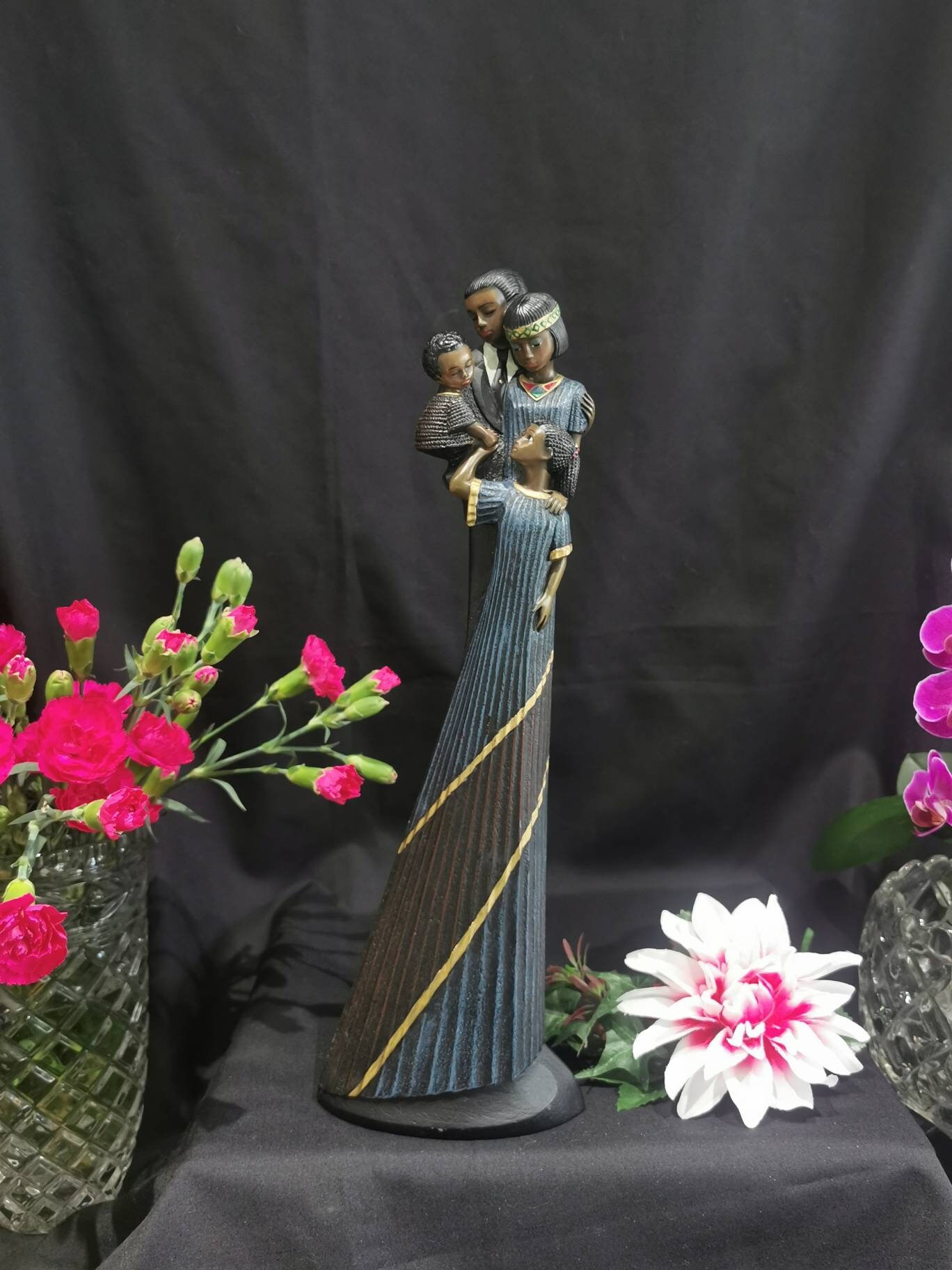 Buy Mahogany Princess Sculpture the Gathering. Beautiful Vintage Online in  India - Etsy