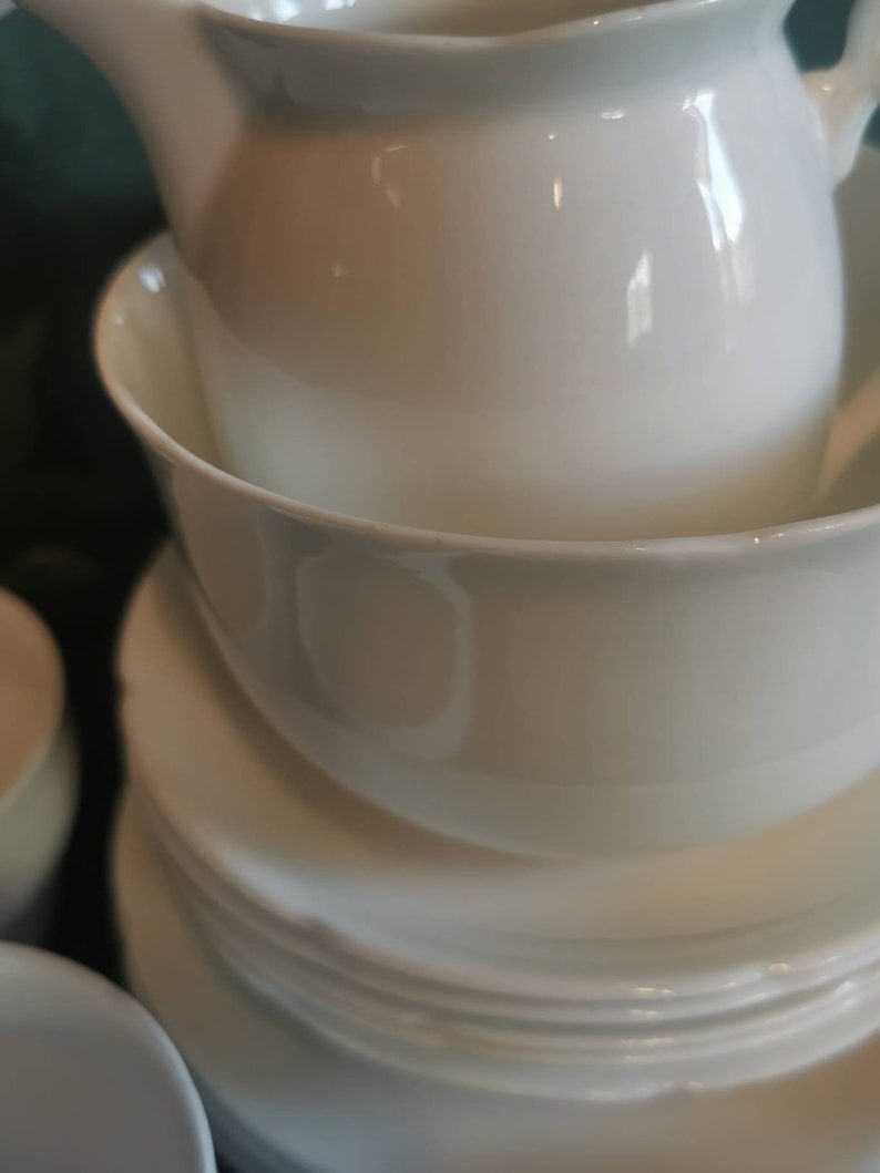 Simple but Elegant White Bone China Tea Set. Unbranded 20 Etsy