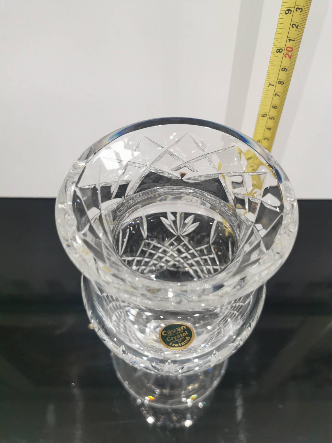 Beautiful Large Cavan Crystal vase. Collectible Irish crystal Etsy