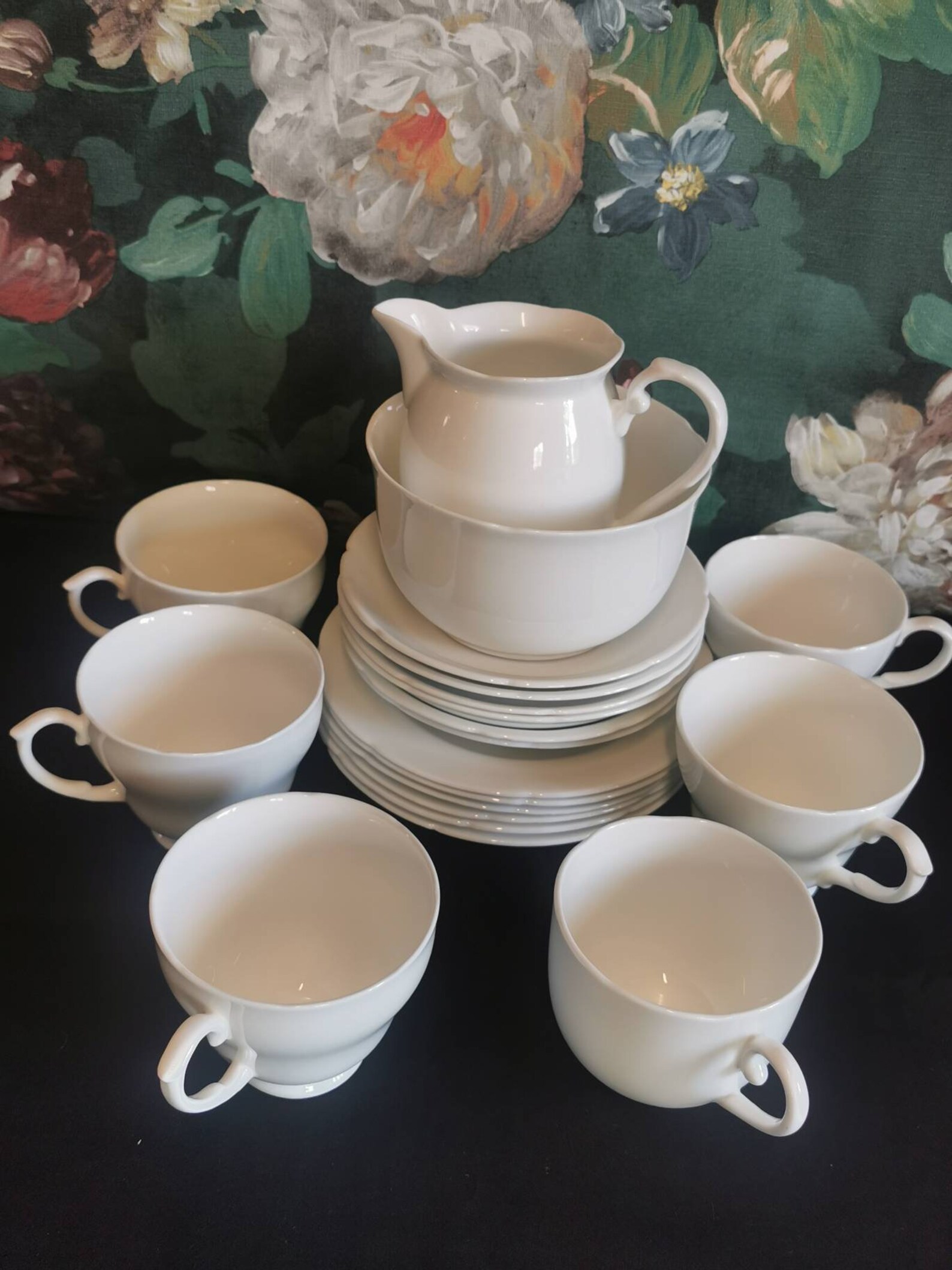Simple but Elegant White Bone China Tea Set. Unbranded 20 Etsy