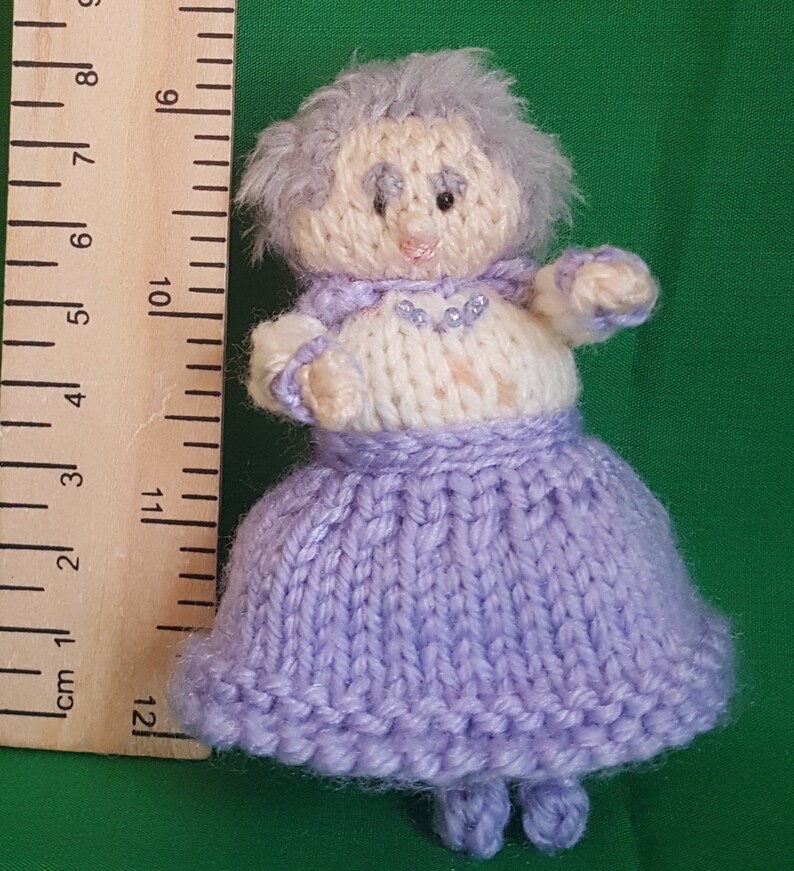 Knitted Grandma Doll Etsy