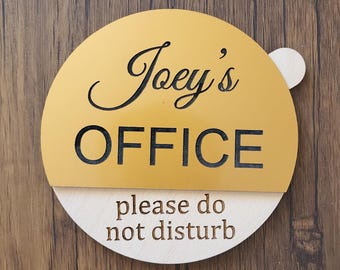 Custom Office Sign - Work from Home, Do Not Disturb, Meeting in Progress, Door Sign, Privacy Status for Home Office or Business, In Session
