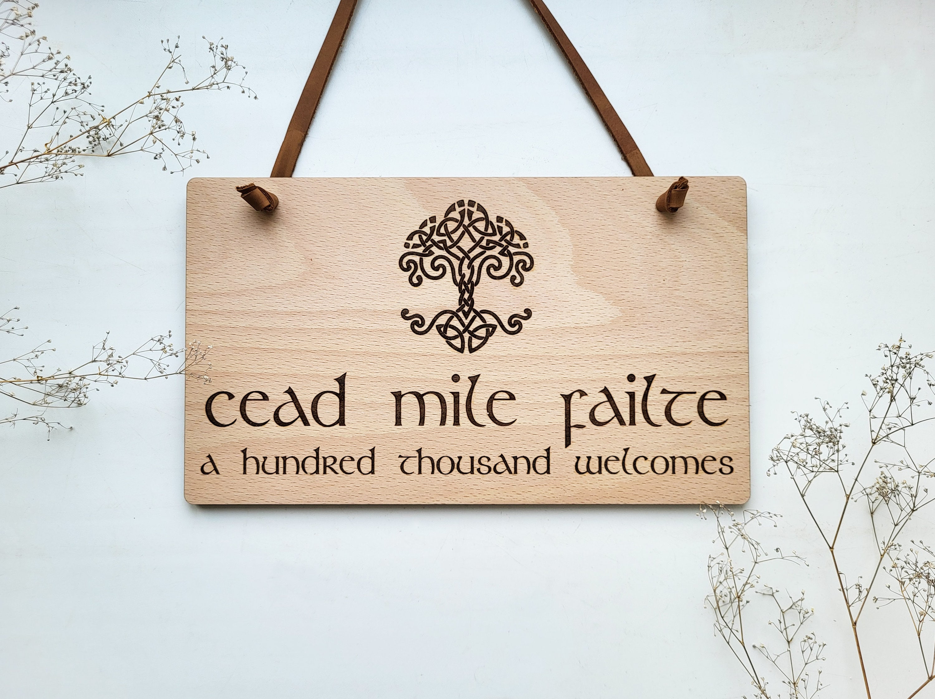 Cead Mile Failte - Irish Sign - Hundred Thousand Welcomes, Celtic ...