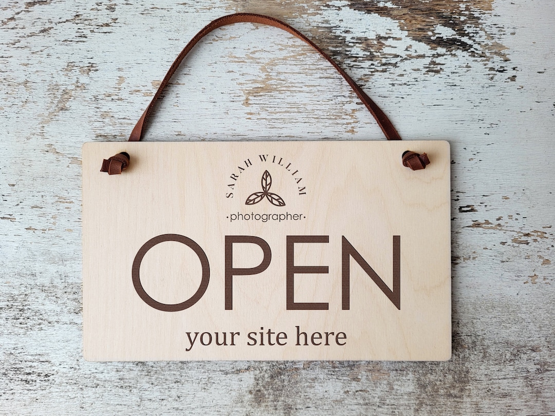Personalized Open Closed Sign for Business / Double Sided Sign ...