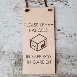Please Leave Packages / Deliveries sign / Custom door hanger / Personalized Door sign / Doorbell Signs