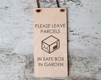 Please Leave Packages / Deliveries sign / Custom door hanger / Personalized Door sign / Doorbell Signs