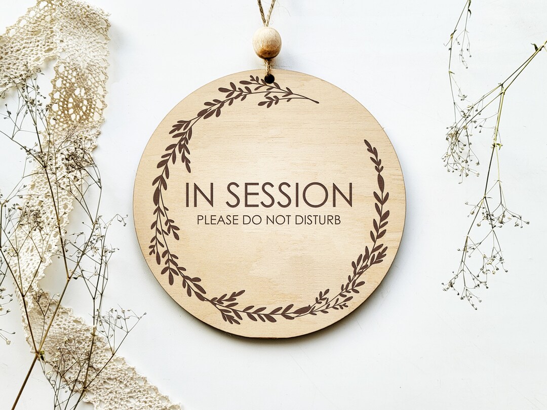 In Session Door Sign - Please Do Not Disturb - Etsy