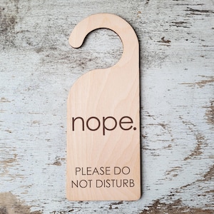 Do Not Disturb Office Door Sign - Meeting in Progress | Custom Door Hanger, Nope Sign, Office Sign, Gift for Coworker
