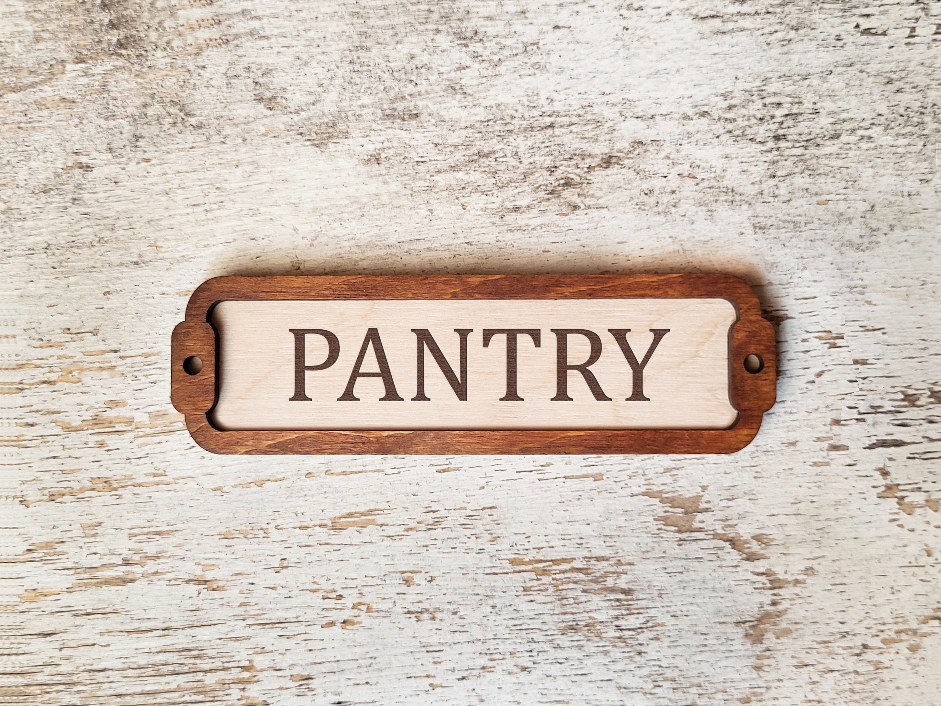 Pantry Door Sign / Door Plaque / Vintage sign / Door Topper / Home Decor Signs / Informative Wall signs / Directional Signs