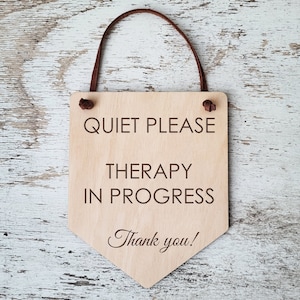 Therapie läuft Bitte nicht stören / Türschild / Türschild / Türschild / Türschild