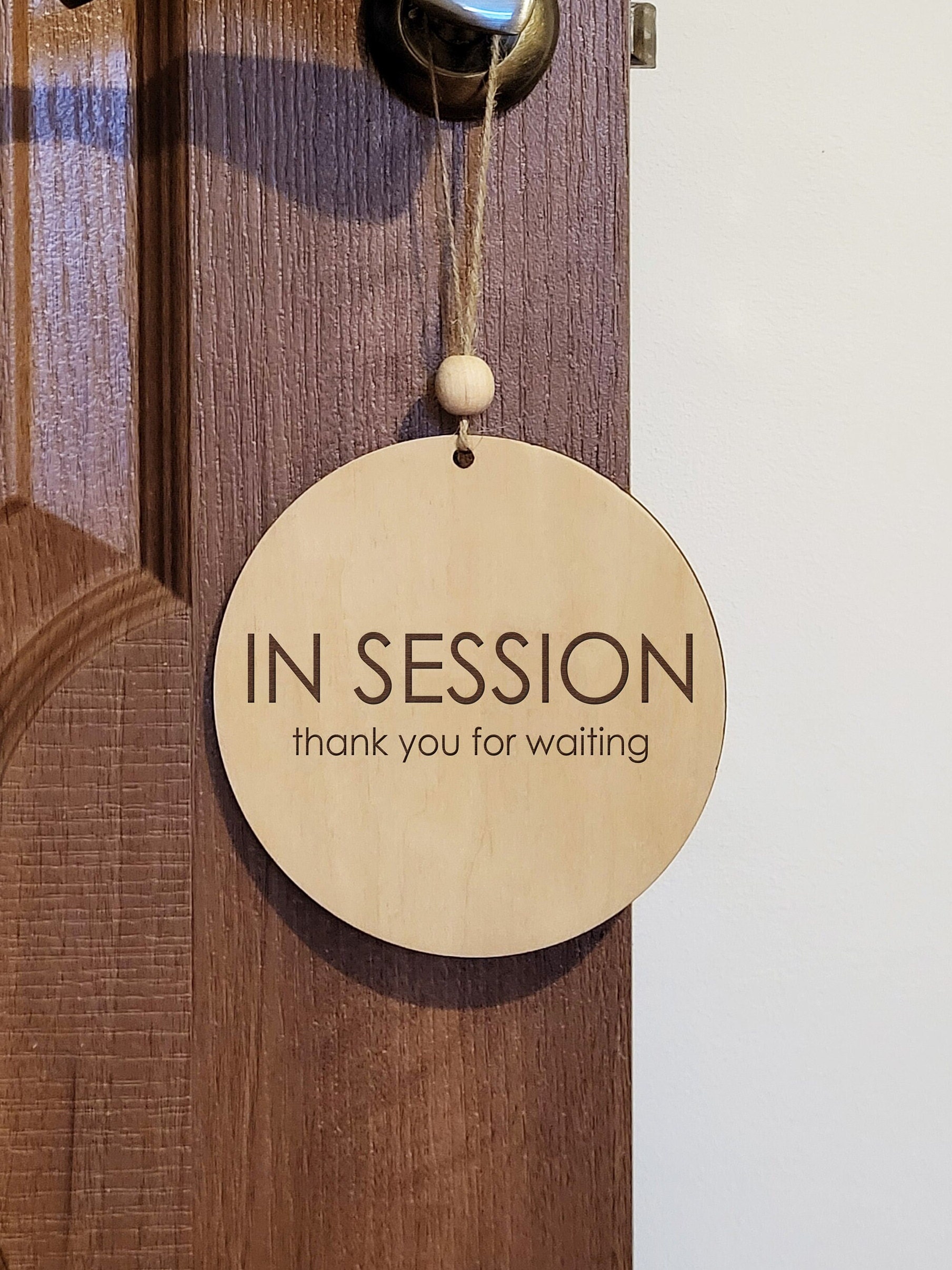 In Use Session Sign In Session Sign, Office Door Hanger, Personalized Custom Sign - Etsy