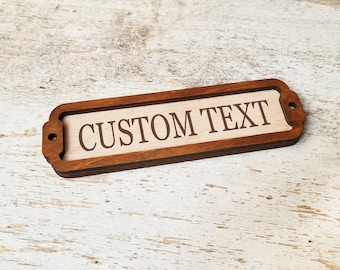 Custom Door Sign / Personalized Door Plaque / Vintage sign / Door Topper / Home Decor Signs / Informative Wall signs / Any Text Sign