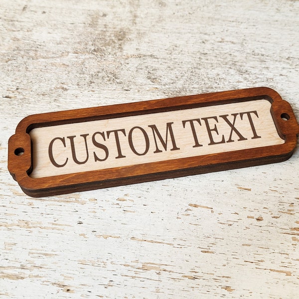 Custom Door Sign / Personalized Door Plaque / Vintage sign / Door Topper / Home Decor Signs / Informative Wall signs / Any Text Sign