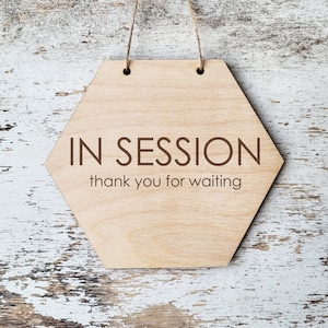 In session sign / Please Do not disturb / Custom door hanger / Therapy in session / In a Meeting Sign / Personalized Door sign
