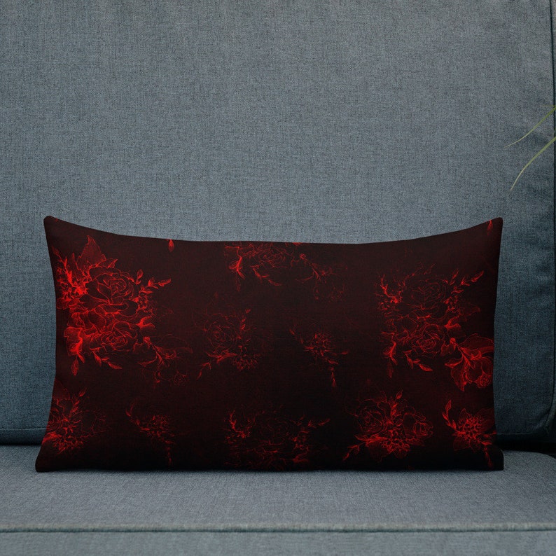 Gothic Luxury Pillow Glam Goth Throw Pillow Gothic Vampire Art Etsy