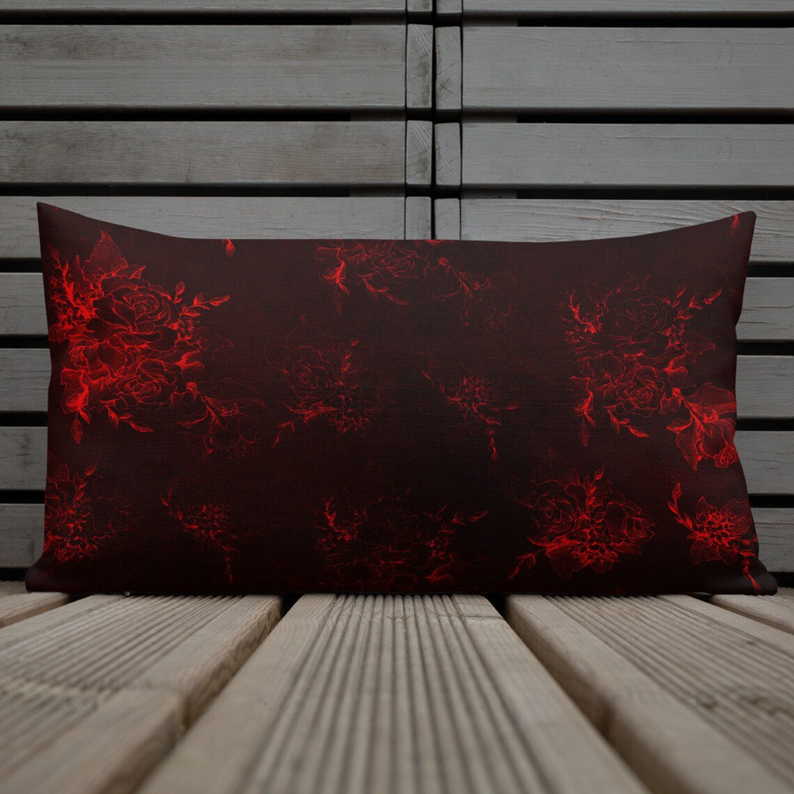 Gothic Luxury Pillow Glam Goth Throw Pillow Gothic Vampire Art Etsy