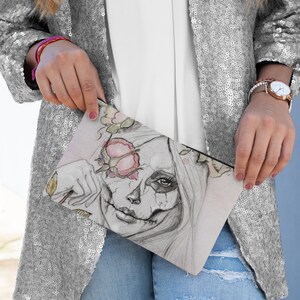 Yellow and Black Beach Tote Bag Goth Inspired Edgar Allan Poe Skull and Feather Tote Bag