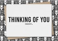 thinking of you - naked \/\/ funny & sarcastic love greeting card \/\/ flirty \/\/ naughty