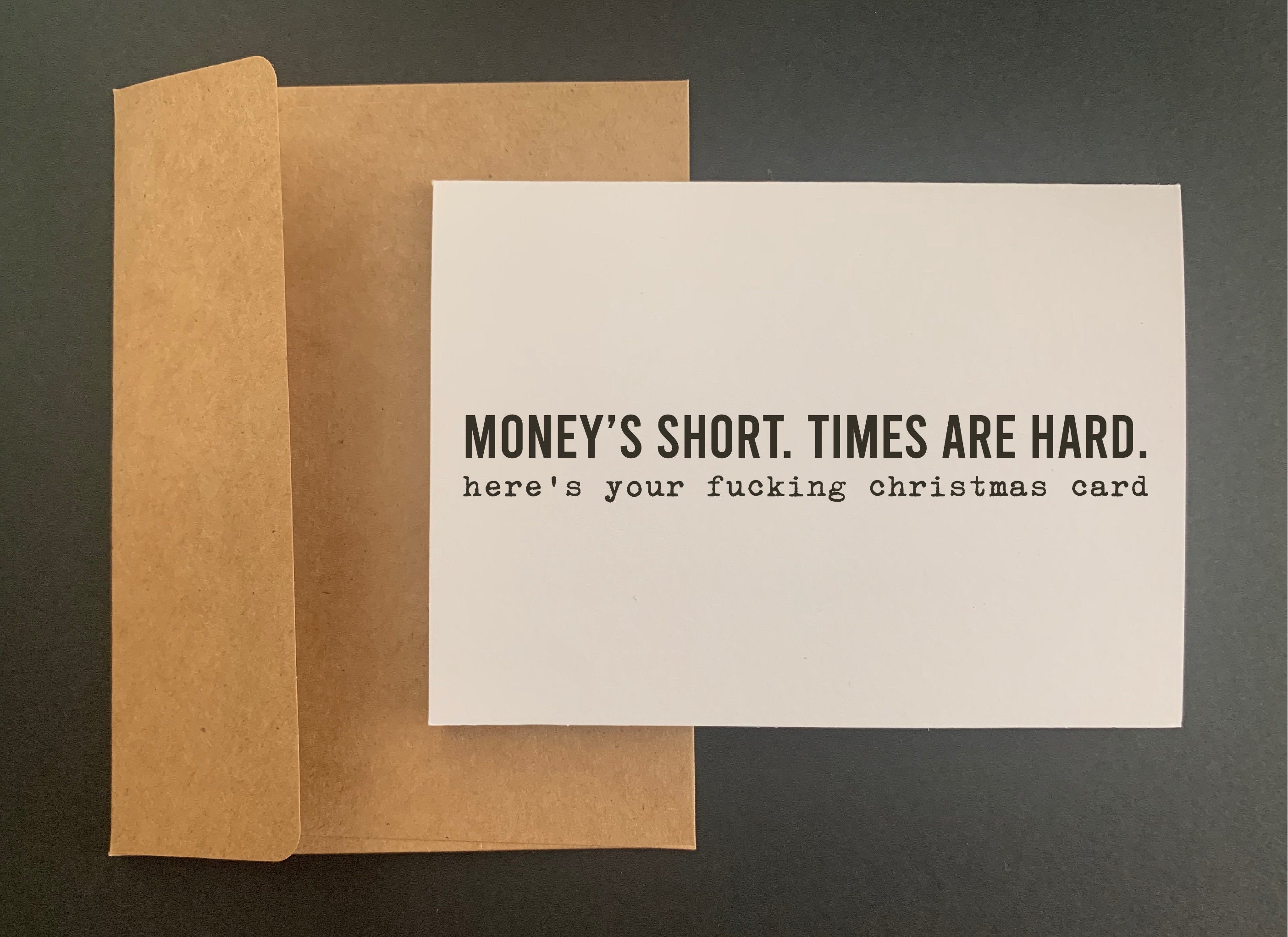 Money's Short. Times Are Hard Here's Your Fucking Etsy