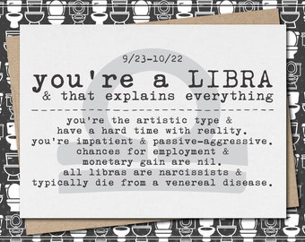 You're a LIBRA & That Explains Everything // Funny and - Etsy You're a LIBRA & That Explains Everything // Funny and - Etsy