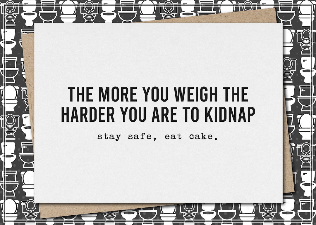 Fin Gens Sont Facile à Kidnap Stay Safe & Eat Gâteau 10 oz