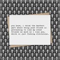 hardest part about being your friend - pretending to like other friends as much // funny & sarcastic friendship greeting card // mature